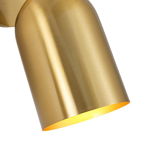 LightFixturesUSA - Modern Brass Adjustable Single Ceiling Spotlight Wall Light - Ceiling Light - 1 Pack - 