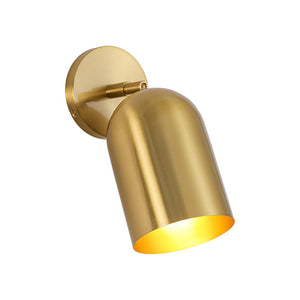 LightFixturesUSA - Modern Brass Adjustable Single Ceiling Spotlight Wall Light - Ceiling Light - 1 Pack - 