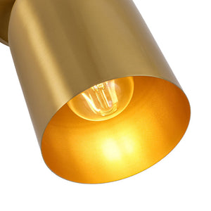 LightFixturesUSA - Modern Brass Adjustable Single Ceiling Spotlight Wall Light - Ceiling Light - 1 Pack - 