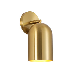 LightFixturesUSA - Modern Brass Adjustable Single Ceiling Spotlight Wall Light - Ceiling Light - 1 Pack - 