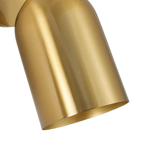 LightFixturesUSA - Modern Brass Adjustable Single Ceiling Spotlight Wall Light - Ceiling Light - 1 Pack - 
