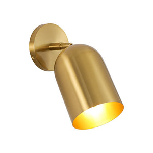LightFixturesUSA - Modern Brass Adjustable Single Ceiling Spotlight Wall Light - Ceiling Light - 1 Pack - 