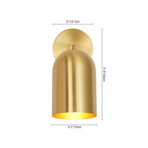 LightFixturesUSA - Modern Brass Adjustable Single Ceiling Spotlight Wall Light - Ceiling Light - 1 Pack - 