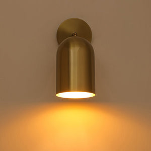 LightFixturesUSA - Modern Brass Adjustable Single Ceiling Spotlight Wall Light - Ceiling Light - 1 Pack - 