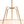 LightFixturesUSA - Modern Brass White Fabric Tapered Cage Pendant Light - Ceiling Light - White+Brass - 