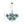 LightFixturesUSA - Modern Cluster Blue Glass Globe Bubble Chandelier - Chandelier - Blue Bubbles - 
