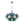 LightFixturesUSA - Modern Cluster Gradual Blue Glass Globe Bubble Chandelier - Chandelier - Blue Bubble - 