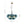 LightFixturesUSA - Modern Cluster Gradual Blue Glass Globe Bubble Chandelier - Chandelier - Blue Bubble - 