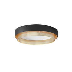LightFixturesUSA-Modern Dimmable LED Iron Mesh Circular Flush Mount Light-Ceiling Light-White (Pre-Order)-