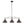 LightFixturesUSA-Modern Farmhouse 3-light Island Pot Lid Dome Pendant-Chandelier-Brushed Antique Silver-