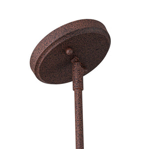 LightFixturesUSA - Modern Farmhouse 3 - light Island Pot Lid Dome Pendant - Chandelier - Dark Copper - 