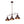 Load image into Gallery viewer, LightFixturesUSA - Modern Farmhouse 3 - light Island Pot Lid Dome Pendant - Chandelier - Dark Copper - 
