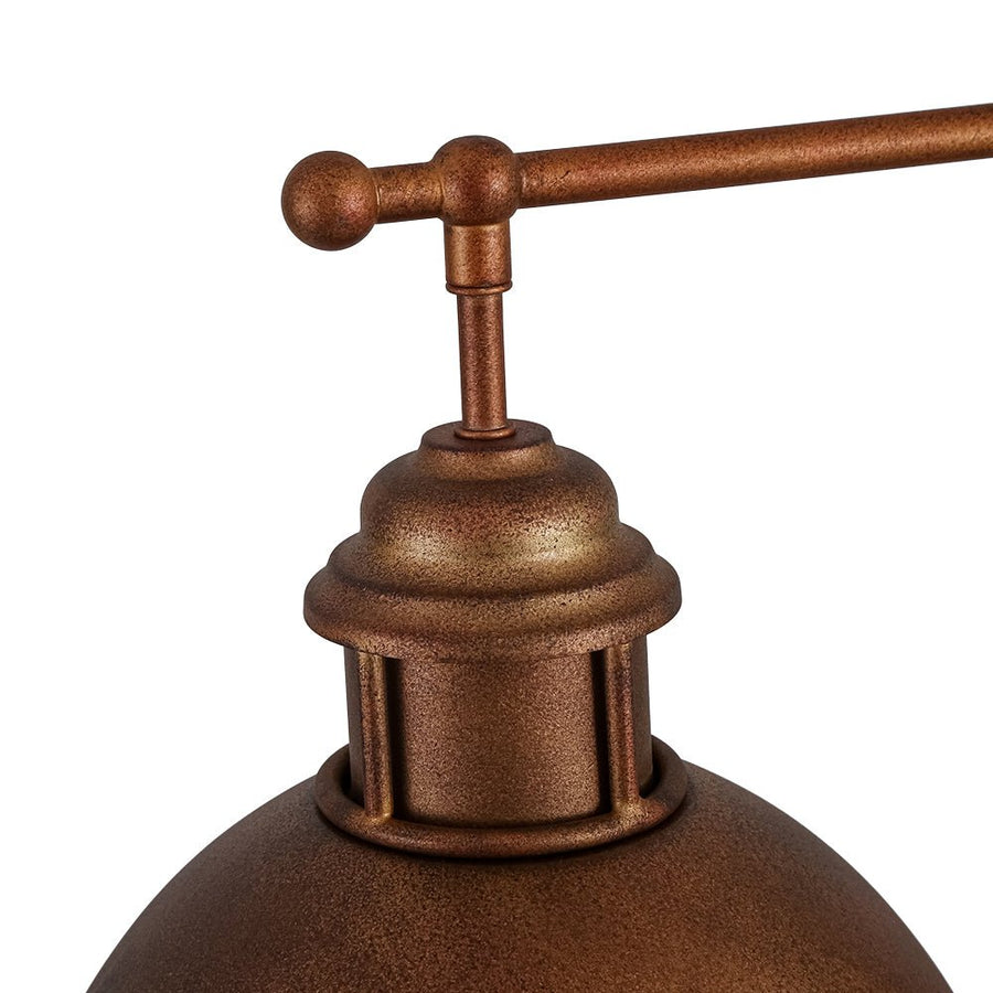 LightFixturesUSA - Modern Farmhouse 3 - light Island Pot Lid Dome Pendant - Chandelier - Rusty Bronze - 