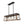 LightFixturesUSA - Modern Farmhouse 5 - light Kitchen Island Faux Wood Linear Chandelier Pendant - Chandelier - Brown - 