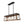 LightFixturesUSA - Modern Farmhouse 5 - light Kitchen Island Faux Wood Linear Chandelier Pendant - Chandelier - Brown - 