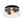 LightFixturesUSA-Modern Farmhouse Black Round Glass Semi Flush Mount-Ceiling Light-13 in-
