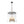 LightFixturesUSA - Modern Farmhouse Clear Glass Large Lantern Pendant Light - Chandelier - 15.7in - 