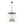 LightFixturesUSA - Modern Farmhouse Clear Glass Large Lantern Pendant Light - Chandelier - 15.7in - 