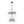 LightFixturesUSA - Modern Farmhouse Clear Glass Large Lantern Pendant Light - Chandelier - 15.7in - 