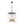 LightFixturesUSA - Modern Farmhouse Clear Glass Large Lantern Pendant Light - Chandelier - 15.7in - 