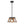 LightFixturesUSA - Modern Farmhouse Geometric Lantern Pendant Light - Pendant Light - Brown - 