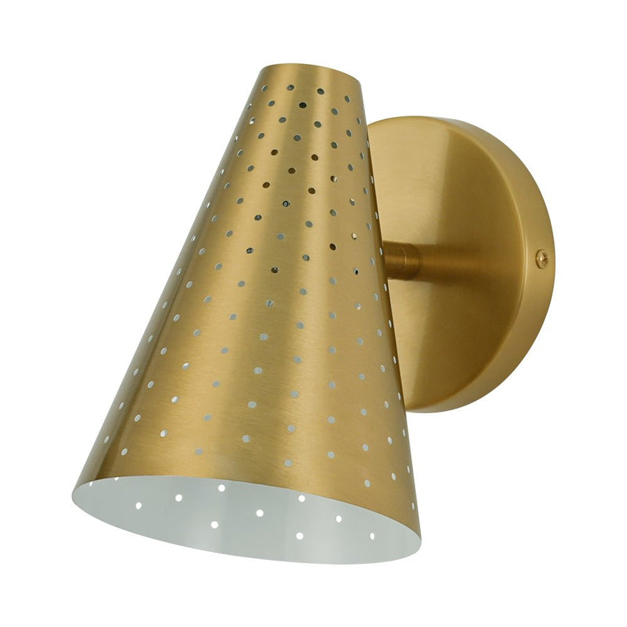 LightFixturesUSA - Modern Funky 1 - Light Starry Pinhole Cone Wall Sconce - Wall Sconce - Nickel - 