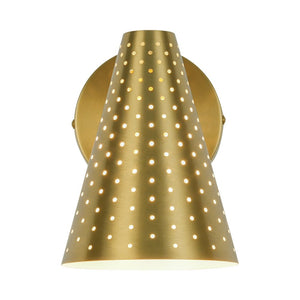 LightFixturesUSA - Modern Funky 1 - Light Starry Pinhole Cone Wall Sconce - Wall Sconce - Nickel - 