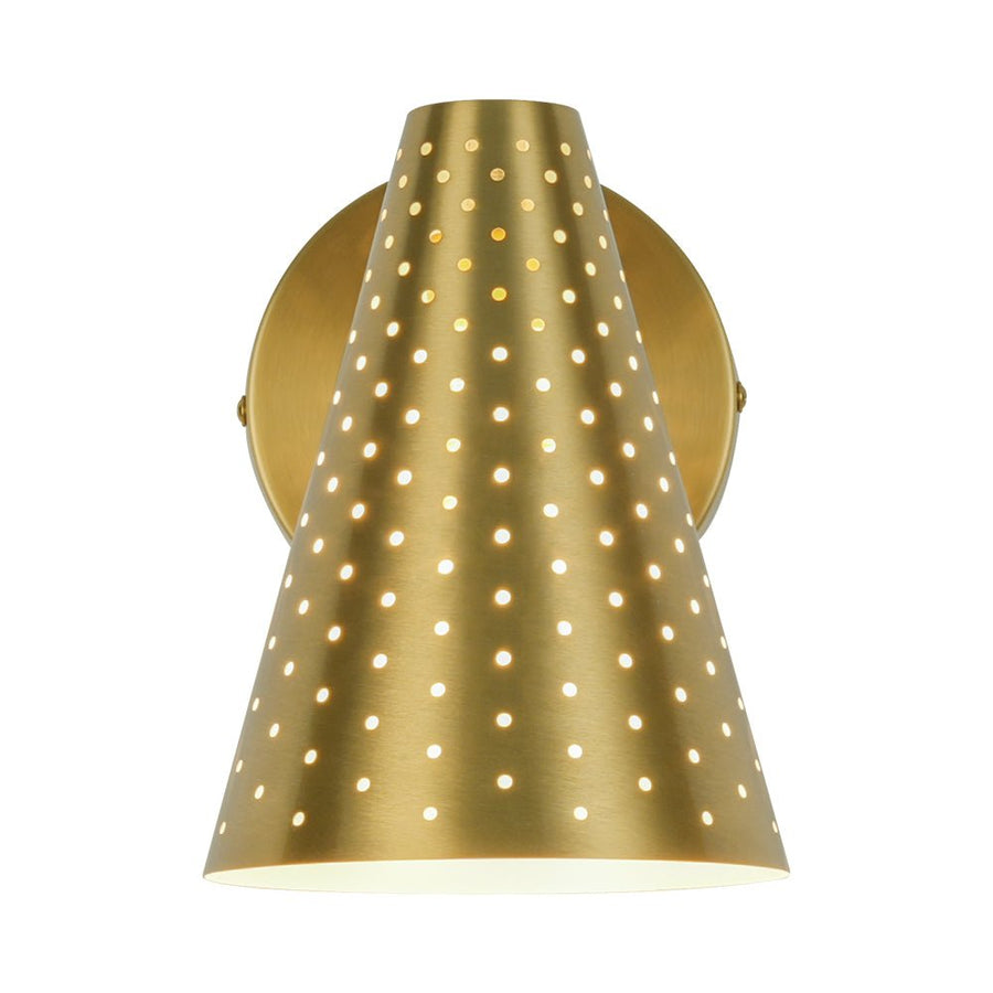 LightFixturesUSA - Modern Funky 1 - Light Starry Pinhole Cone Wall Sconce - Wall Sconce - Nickel - 