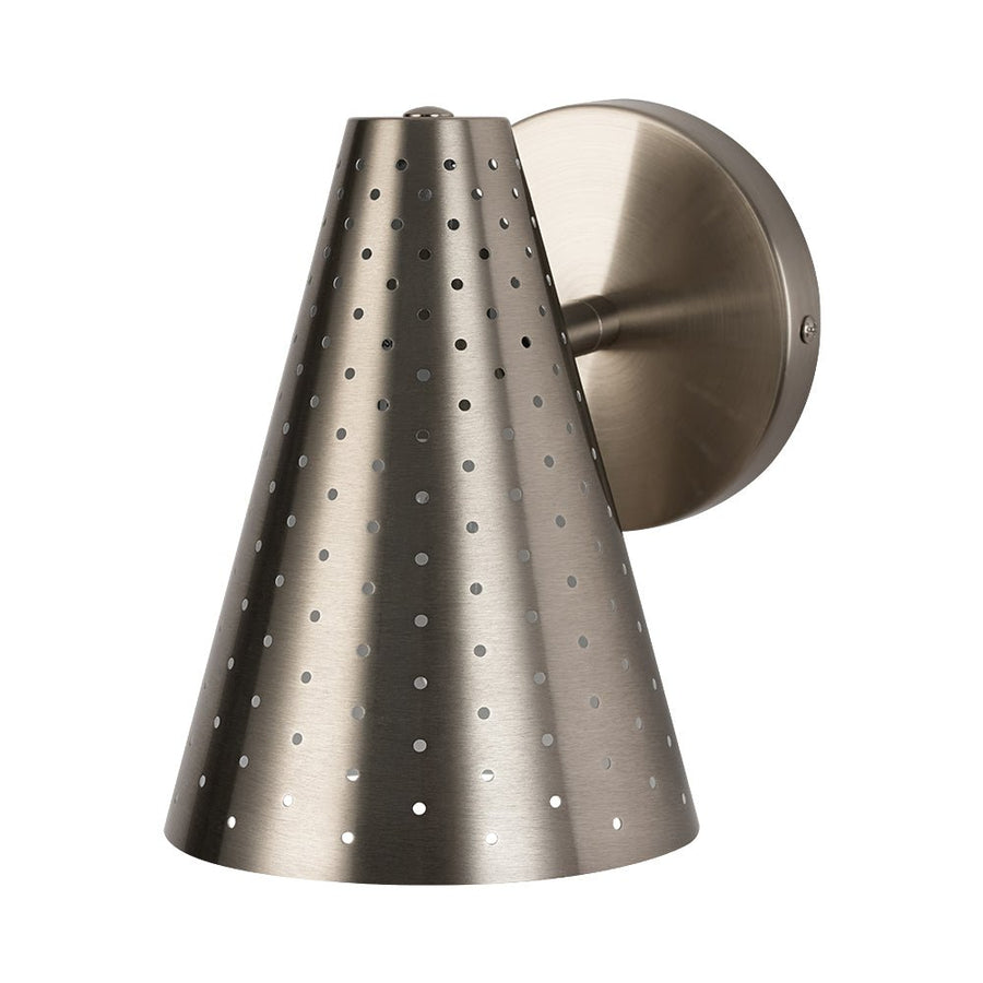 LightFixturesUSA - Modern Funky 1 - Light Starry Pinhole Cone Wall Sconce - Wall Sconce - Nickel - 