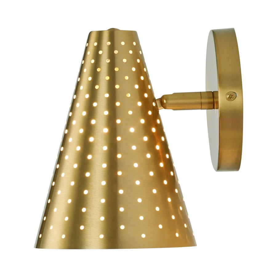 LightFixturesUSA - Modern Funky 1 - Light Starry Pinhole Cone Wall Sconce - Wall Sconce - Nickel - 