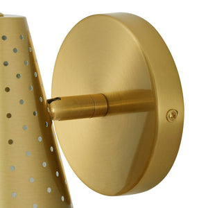LightFixturesUSA - Modern Funky 1 - Light Starry Pinhole Cone Wall Sconce - Wall Sconce - Nickel - 