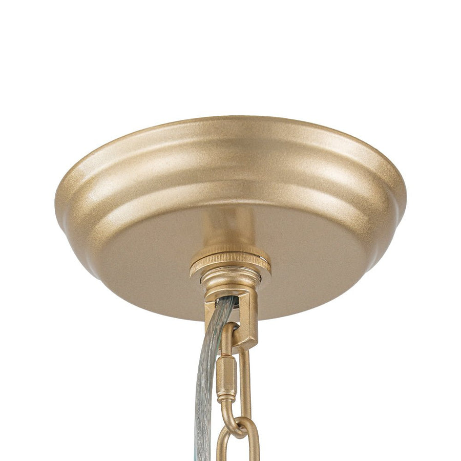 LightFixturesUSA - Modern Ivory Linen Conical Drum Cage Pendant Light - Ceiling Light - 14.6 in. - 