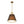 LightFixturesUSA - Modern Linen Conical Drum Cage Pendant Light - Ceiling Light - 15 in. - Black+Brass