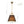 LightFixturesUSA - Modern Linen Conical Drum Cage Pendant Light - Ceiling Light - 15 in. - Black+Brass