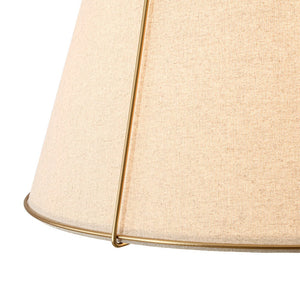 LightFixturesUSA - Modern Linen Conical Drum Cage Pendant Light - Ceiling Light - Black/15 in - 