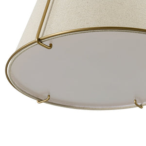 LightFixturesUSA - Modern Linen Conical Drum Cage Pendant Light - Ceiling Light - Black/15 in - 