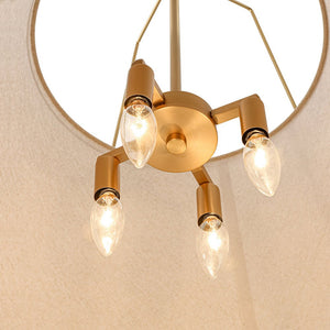 LightFixturesUSA - Modern Linen Conical Drum Cage Pendant Light - Ceiling Light - Black/15 in - 