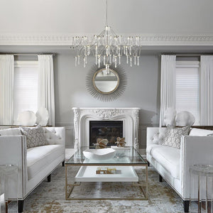 LightFixturesUSA - Modern Luxe Glam Starry Sky LED Crystal Chandelier - Chandelier - Chrome - 