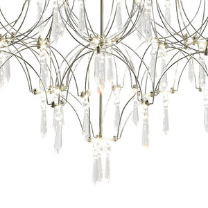 LightFixturesUSA - Modern Luxe Glam Starry Sky LED Crystal Chandelier - Chandelier - Chrome - 