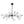 LightFixturesUSA - Modern Mid - century Glam Branch Crystal Sputnik Chandelier - Chandelier - Brass - 