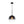 LightFixturesUSA - Modern Minimalist 1 - light Smoked Grey Tinted Glass Globe Pendant - Pendant Light - Black - 