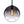 Load image into Gallery viewer, LightFixturesUSA - Modern Minimalist 1 - light Smoked Grey Tinted Glass Globe Pendant - Pendant Light - Black - 
