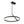 LightFixturesUSA - Modern Minimalist Dimmable LED Circle Pendant Light - Chandelier - Black - 