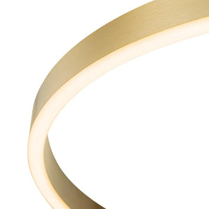 LightFixturesUSA - Modern Minimalist Dimmable LED Circle Pendant Light - Chandelier - Black - 