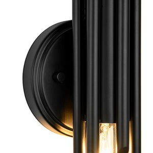 LightFixturesUSA - Modern Orchestral Style Trendy Cluster Tube Wall Sconce - Wall Sconce - Black - 