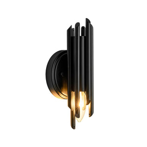 LightFixturesUSA - Modern Orchestral Style Trendy Cluster Tube Wall Sconce - Wall Sconce - Black - 