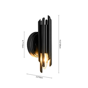 LightFixturesUSA - Modern Orchestral Style Trendy Cluster Tube Wall Sconce - Wall Sconce - Black - 