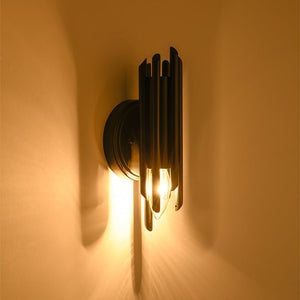 LightFixturesUSA - Modern Orchestral Style Trendy Cluster Tube Wall Sconce - Wall Sconce - Black - 