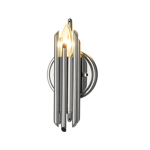 LightFixturesUSA - Modern Orchestral Style Trendy Cluster Tube Wall Sconce - Wall Sconce - Chrome - 
