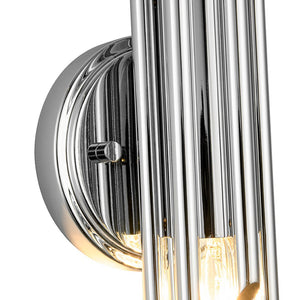LightFixturesUSA - Modern Orchestral Style Trendy Cluster Tube Wall Sconce - Wall Sconce - Chrome - 